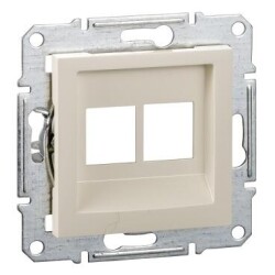 Schneider Electric EPH4470523 EPH4470523 2RJ45 KONNEKTÖRSÜZ PRİZ KREM ÇERÇEVESİZ - SCHNEIDER