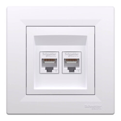 Schneider Electric EPH4800121 EPH4800121 2*RJ45CAT6-UTP BEYAZ - SCHNEIDER
