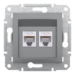 Schneider Electric EPH4800162 EPH4800162 2*RJ45 CAT6-UTP ÇELİK - SCHNEIDER