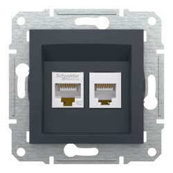 Schneider Electric EPH4900171 EPH4900171 RJ11 + RJ45 Cat5e ANTRASİT - SCHNEIDER