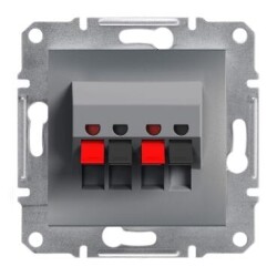 Schneider Electric EPH5700162 EPH5700162 HOPARLÖR PRİZİ İKİLİ ÇELİK - SCHNEIDER