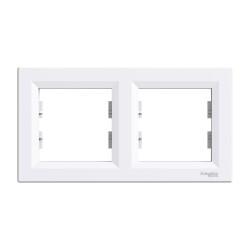 SCHNEIDER EPH5800221 ASFORA İKİLİ ÇERÇEVE YATAY BEYAZ - SCHNEIDER