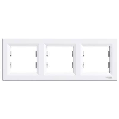 SCHNEIDER EPH5800321 ASFORA ÜÇLÜ ÇERÇEVE YATAY BEYAZ - 1