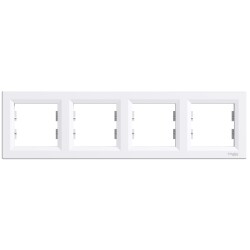 SCHNEIDER EPH5800421 ASFORA DÖRTLÜ ÇERÇEVE YATAY BEYAZ - SCHNEIDER