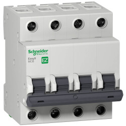 SCHNEIDER EZ9F43416 Easy9 4P 16A C TİPİ 3kA OTOMATİK SİGORTA - SCHNEIDER