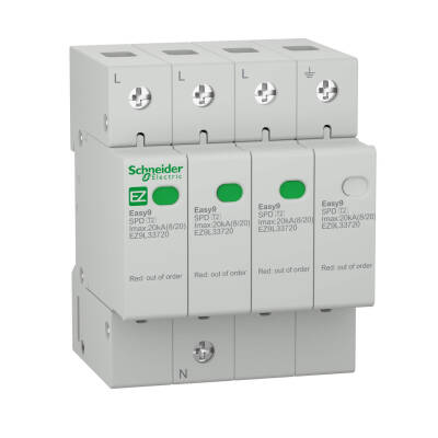 SCHNEIDER EZ9L33720 EZ9L33720 3P+N 20 kA ALÇAK GERİLİM PARAFUDRU - 1