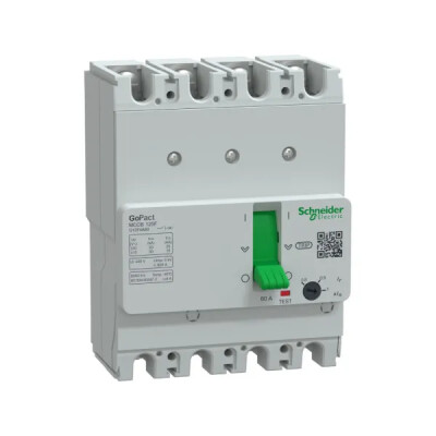 SCHNEIDER G12F4A80 64-80A 30kA 4 KUTUPLU AYARLI TER.MAN.ŞALTER - SCHNEIDER