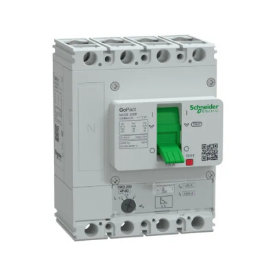 SCHNEIDER G20B4A125 88-125A 25kA 4 KUTUPLU AYARLI TER.MAN.ŞALTER - SCHNEIDER