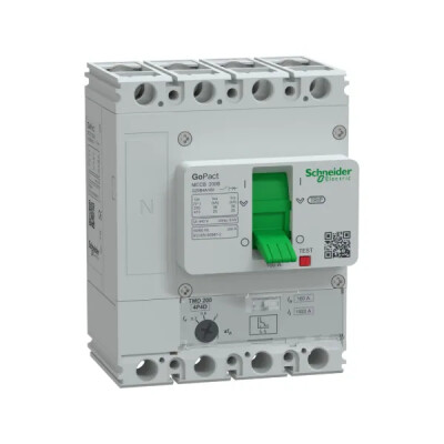 SCHNEIDER G20B4A160 112-160A 25kA 4 KUTUPLU AYARLI TER.MAN.ŞALTER - SCHNEIDER