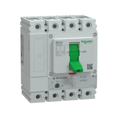 SCHNEIDER G25F4A200 140-200A 36kA 4 KUTUPLU AYARLI TER.MAN.ŞALTER - SCHNEIDER