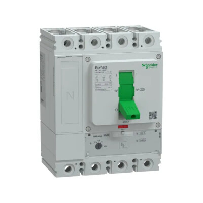 SCHNEIDER G40F4A250 175-250A 36kA 4 KUTUPLU AYARLI TER.MAN.ŞALTER - SCHNEIDER