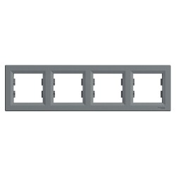 SCHNEIDER EPH5800462 ASFORA DÖRTLÜ ÇERÇEVE YATAY ÇELİK - SCHNEIDER