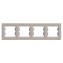 SCHNEIDER EPH5800469 ASFORA DÖRTLÜ ÇERÇEVE YATAY BRONZ - SCHNEIDER