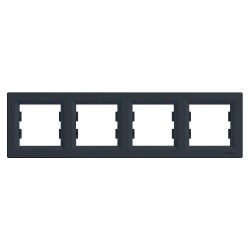 SCHNEIDER EPH5800471 ASFORA DÖRTLÜ ÇERÇEVE YATAY ANTRASİT - SCHNEIDER