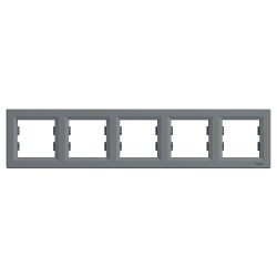 SCHNEIDER EPH5800562 ASFORA BEŞLİ ÇERÇEVE YATAY ÇELİK - SCHNEIDER