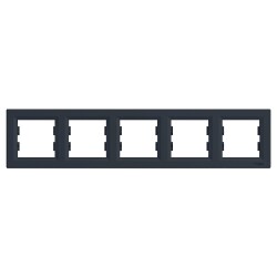 SCHNEIDER EPH5800571 ASFORA BEŞLİ ÇERÇEVE YATAY ANTRASİT - SCHNEIDER