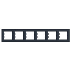 SCHNEIDER EPH5800671 EPH5800671 ALTILI ÇERÇEVE YATAY ANTRASİT - SCHNEIDER