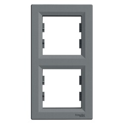 SCHNEIDER EPH5810262 ASFORA İKİLİ ÇERÇEVE DİKEY ÇELİK - SCHNEIDER