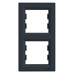 SCHNEIDER EPH5810271 ASFORA İKİLİ ÇERÇEVE DİKEY ANTRASİT - SCHNEIDER