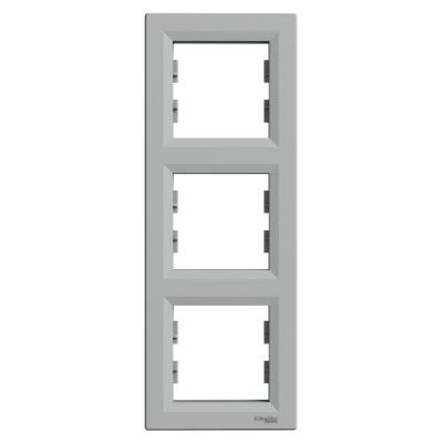SCHNEIDER EPH5810361 ASFORA ÜÇLÜ ÇERÇEVE DİKEY ALÜMİNYUM - 1