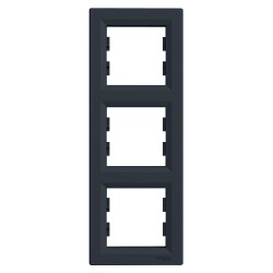 SCHNEIDER EPH5810371 ASFORA ÜÇLÜ ÇERÇEVE DİKEY ANTRASİT - SCHNEIDER