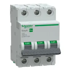 SCHNEIDER EZ9F57320 Easy9 Pro 3P 20A C TİPİ 6kA OTOMATİK SİGORTA - SCHNEIDER