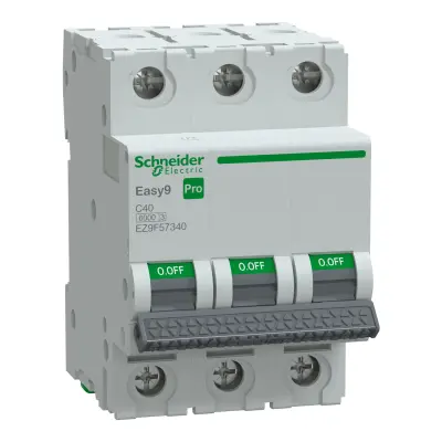 SCHNEIDER EZ9F57340 EASY 9 PRO 3P 40A 6kA C TİPİ OTOMATİK SİGORTA - 1