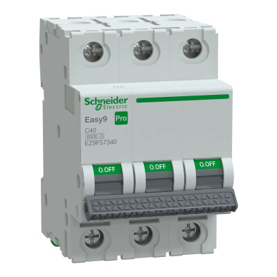 SCHNEIDER EZ9F57340 EASY 9 PRO 3P 40A 6kA C TİPİ OTOMATİK SİGORTA - SCHNEIDER