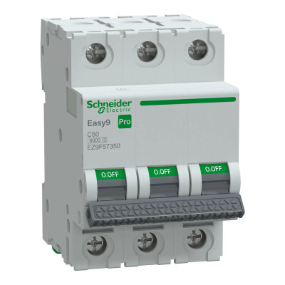 SCHNEIDER EZ9F57350 EASY 9 PRO 3P 50A 6kA C TİPİ OTOMATİK SİGORTA - SCHNEIDER
