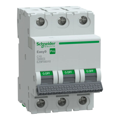 SCHNEIDER EZ9F59310 EASY 9 PRO 3P 10A 10kA C TİPİ OTOMATİK SİGORTA - SCHNEIDER