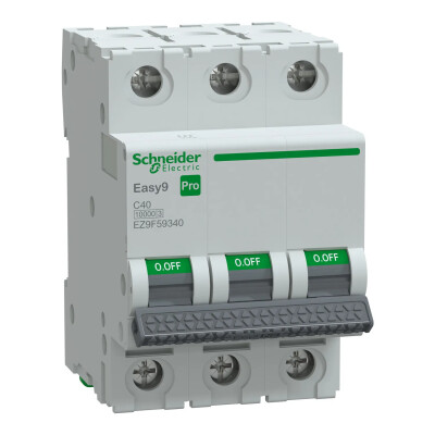 SCHNEIDER EZ9F59340 EASY 9 PRO 3P 40A 10kA C TİPİ OTOMATİK SİGORTA - SCHNEIDER