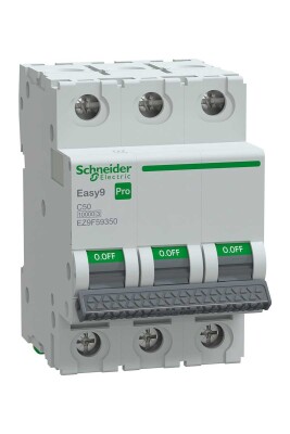 SCHNEIDER EZ9F59350 EASY 9 PRO 3P 50A 10Ka C TİPİ OTOMATİK SİGORTA - 1