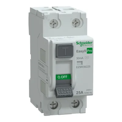 SCHNEIDER EZ9R39225 EASY 9 PRO 2P 25A 30mA AC TİP KAÇAK AKIM RÖLESİ - 1