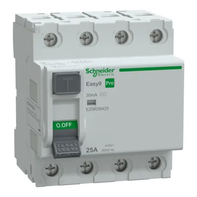 SCHNEIDER EZ9R39425 EASY 9 PRO 4P 25A 30mA AC TİP KAÇAK AKIM RÖLESİ - 1