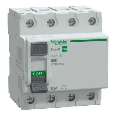 SCHNEIDER EZ9R39463 EASY 9 PRO 4P 63A 30mA AC TİP KAÇAK AKIM RÖLESİ - 1