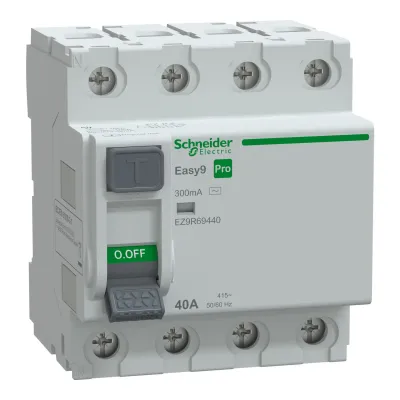 SCHNEIDER EZ9R69440 4*40A 300 mA AC TİP K.AKIM RÖLESİ - 1