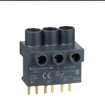 SCHNEIDER GV1G09 GV2 3P 63A 1 Lİ BESLEME BARA GİRİŞİ ÜZERİNE MONTAJ - 1