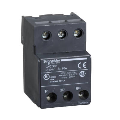 SCHNEIDER GV2G05 GV2 3P 63A 1 Lİ BESLEME BARA GİRİŞİ YANINA MONTAJ - 1