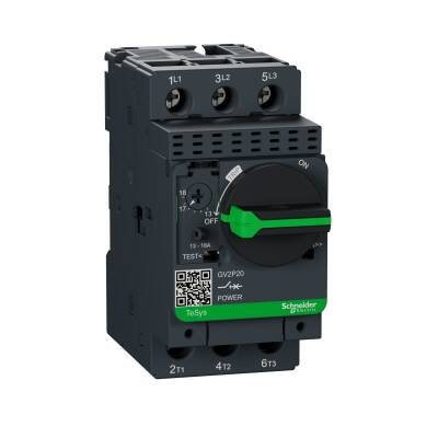 SCHNEIDER GV2P20 13-18 A MOTOR KORUMA ŞALTERİ 50-100 kA - 1