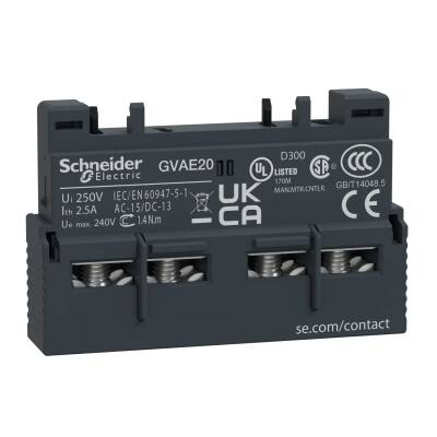 SCHNEIDER GVAE20 GV2-GV3P İÇİN 2NA ÖNE TAKILAN TİP YARDIMCI KONTAK - 1