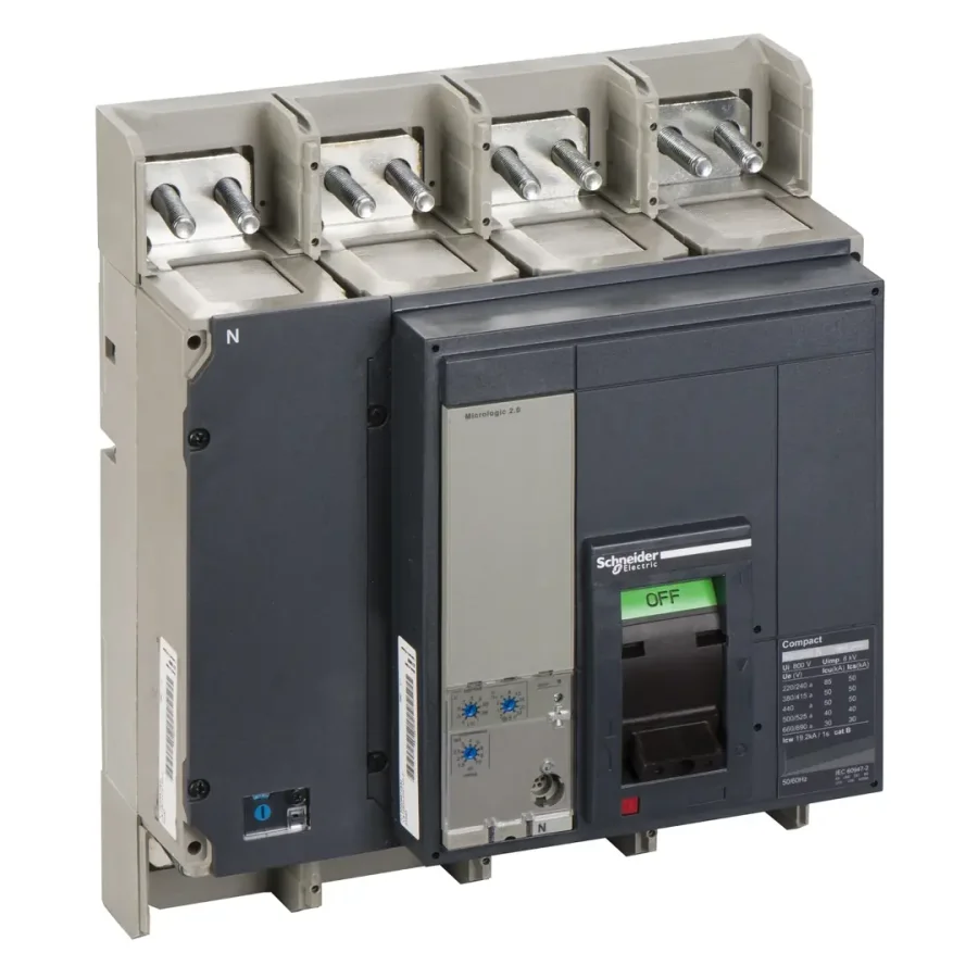 SCHNEIDER NS1250N4PEF2.0 1250A 50kA 4P MİC 2.0 MOTORLU TER.MAN.KOR. ŞALTER