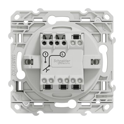 SCHNEIDER S520206 ODACE LIGHT BUTON BEYAZ - 1