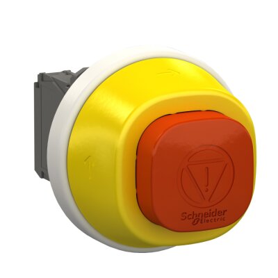SCHNEIDER XB5AS84W3B5 22 MM 24 VAC/DC LEDLİ YAYLI BUTON BEYAZ/KIRMIZI - 1