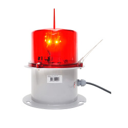 UÇAK İKAZ LAMBA LED ÇELİK MS 1362.1.220VAC - MESAN