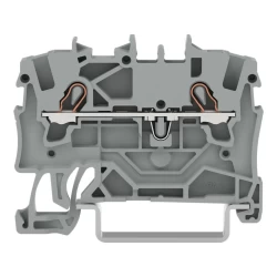 WAGO 2001-1201 1,5 MM 2 İLETKENLİ GRİ BUTONSUZ GEÇİŞ KLEMENSİ - WAGO