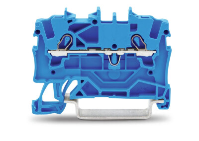 WAGO 2001-1204 1,5 MM 2 İLETKENLİ MAVİ BUTONSUZ GEÇİŞ KLEMENSİ - WAGO