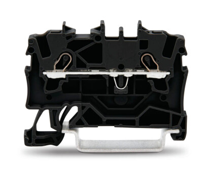 WAGO 2001-1205 1,5 MM 2 İLETKENLİ SİYAH BUTONSUZ GEÇİŞ KLEMENSİ - WAGO