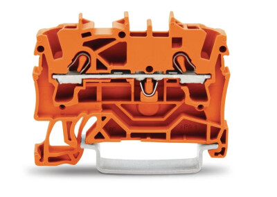 WAGO 2002-1202 2,5 MM 2 İLETKENLİ TURUNCU BUTONSUZ GEÇİŞ KLEMENSİ - WAGO