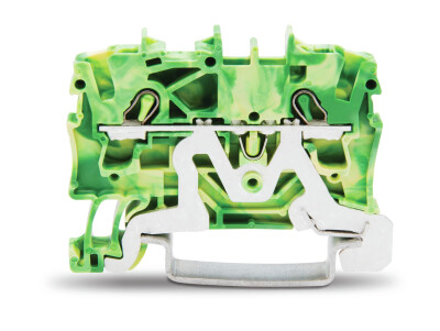 WAGO 2002-1207 2,5 MM 2 İLETKENLİ SARI-YEŞİL TOPRAKLAMA KLEMENSİ - WAGO