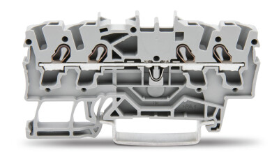 WAGO 2002-1401 2,5 MM GRİ 4 İLETKENLİ PUSH BUTON GEÇİŞ KLEMENSİ - WAGO